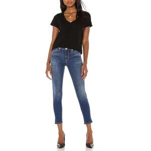Rag and Bone Cate Mid Rise Ankle Skinny Denim Jeans Color Cliff Size 24